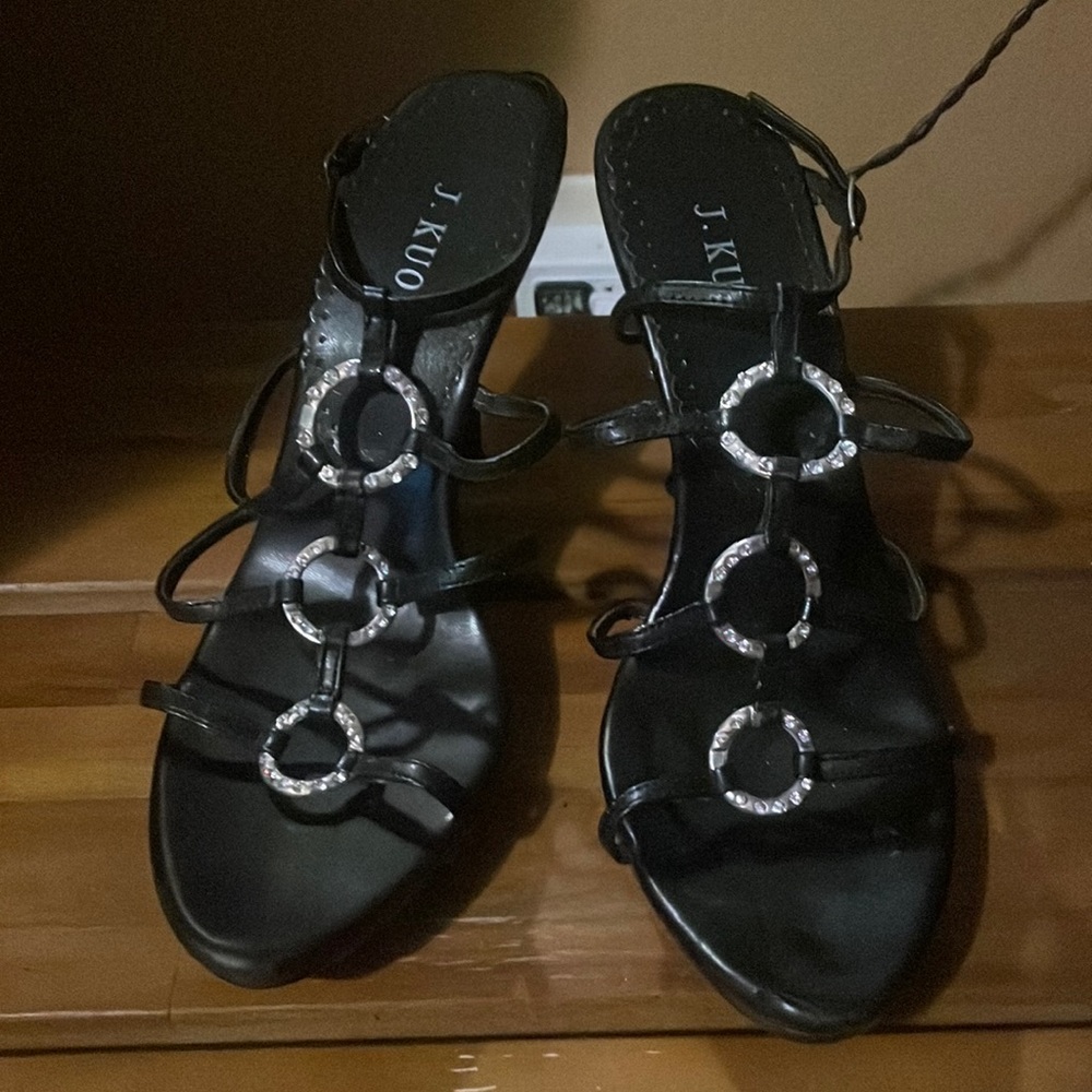 Like New!! J. Kuo embellished stiletto high heels